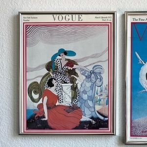 Vintage VOGUE Cover Helen Dryden Framed Poster Print *PRICE FIRM*